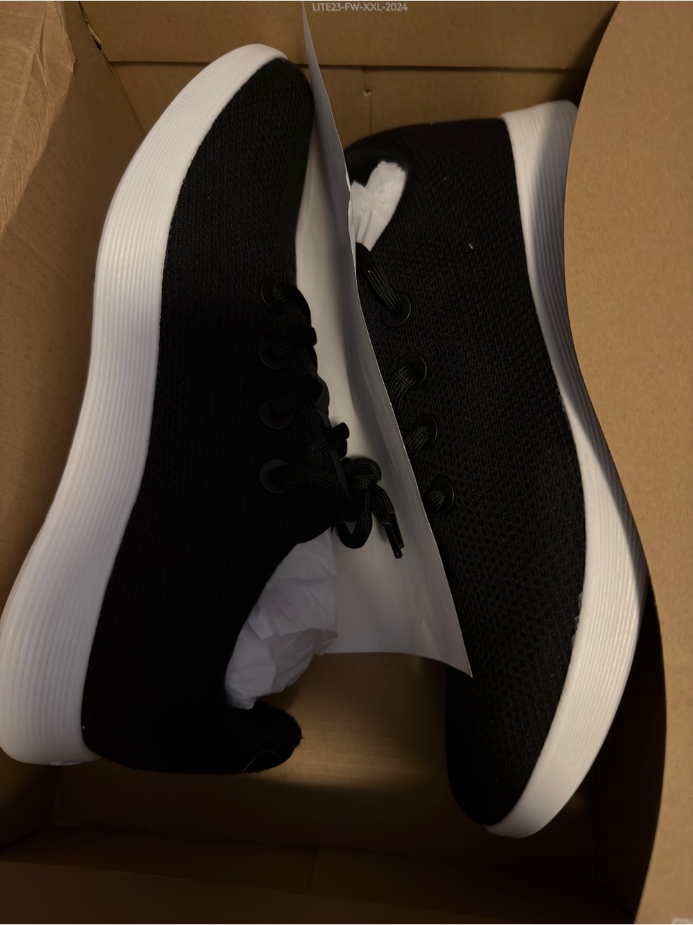 Allbirds Tree Runner Black Wo Lace-Up Sneakers - Lightweight Comfort